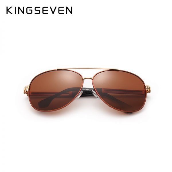 KINGSEVEN New Design Aluminum Magnesium Men's Sunglasses Polarized Coating Mirror Sun Glasses oculos Male Eyewear Driving Oculos 6
