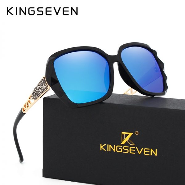 KINGSEVEN Sunglasses Women Gradient Polarized Diamond Frame Sun Glasses For Driving Luxury Lady Shades Eyewear Accessories 7538 8