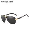 KINGSEVEN 2019 Sunglasses Men Polarized Square Lens Brand Designer Driving Sun glasses Aluminum Classic Frame Oculos De Sol 7821