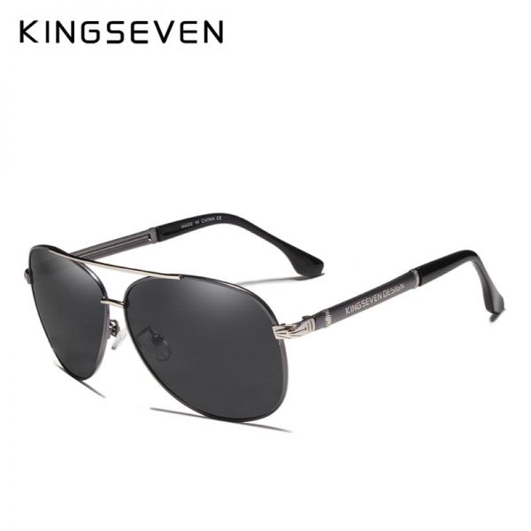 KINGSEVEN New Design Aluminum Magnesium Men's Sunglasses Polarized Coating Mirror Sun Glasses oculos Male Eyewear Driving Oculos 4