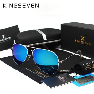 KINGSEVEN Classic Fashion Polarized Sunglasses Men/Women Colorful Reflective Coating Lens 3026