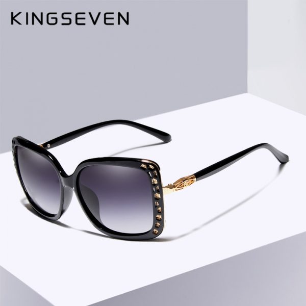 KINGSEVEN 2019 New Women Fashion Brand Designer Oval Sunglasses Butterfly Frame Summer Gradient Lens Sun glasses Retro K7215