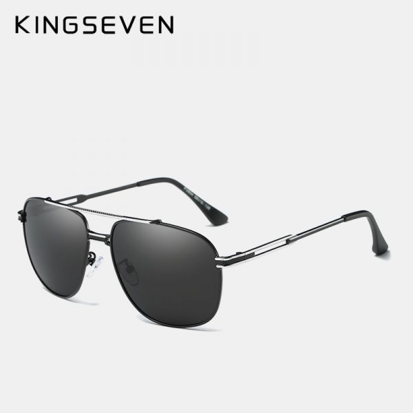 KINGSEVEN Brand Classic Polarized Sunglasses Men Driving Alloy Frame Sun Glasses Male Goggles UV400 Gafas 4