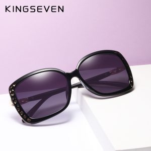KINGSEVEN Original Sunglasses for Women, Polarized and Very Elegant, Butterfly Design with Excelent UV Protection.
