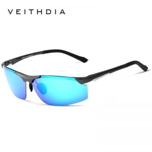 VEITHDIA Aluminum Magnesium Very Strong Men’s Sunglasses 100 %Polarized and Mirror Coated