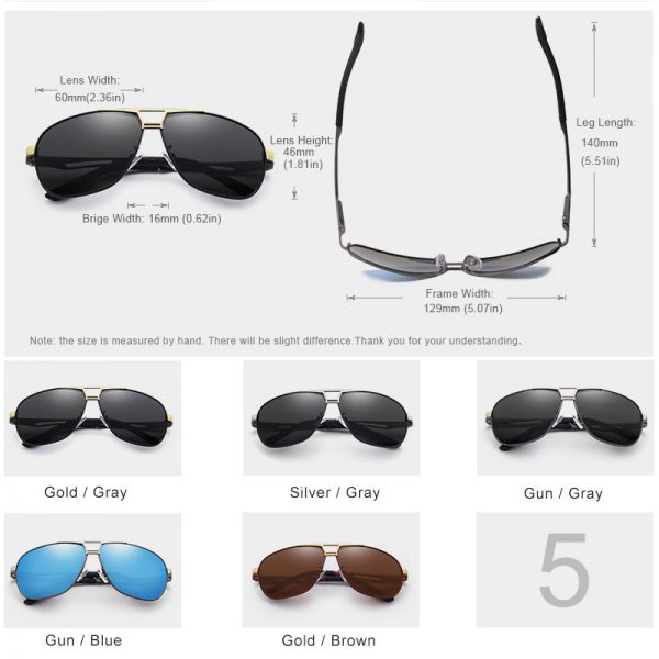 KINGSEVEN 2019 Sunglasses Men Polarized Square Lens Brand Designer Driving Sun glasses Aluminum Classic Frame Oculos De Sol 7821 4