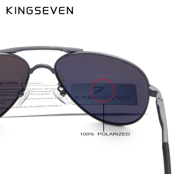 KINGSEVEN Fashion Men's Polarized Sunglasses Men Driving Shield Eyewear Sun Glasses 8