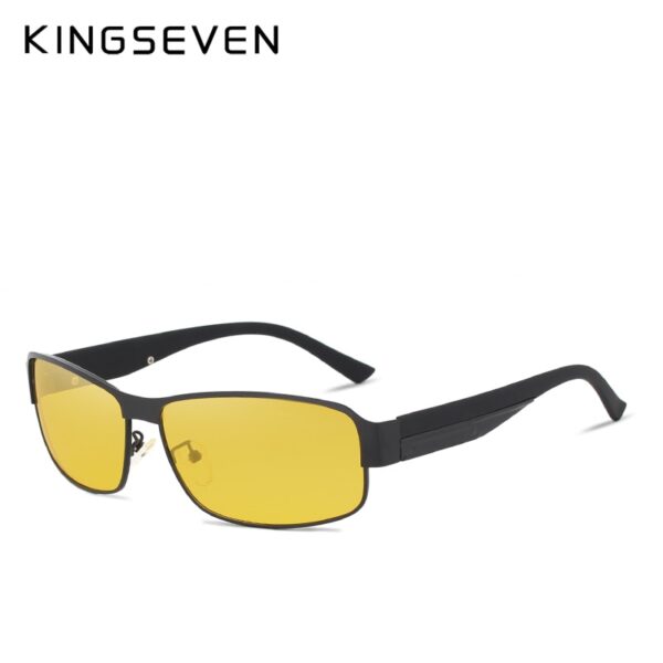 KINGSEVEN Yellow Polarized Sunglasses Men Women Night Vision Goggles Driving Glasses Driver Aviation Polaroid Sun Glasses UV400 2