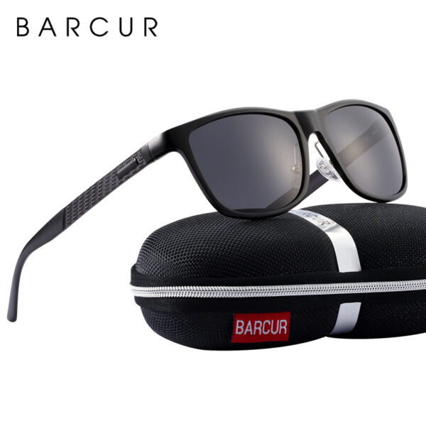 BARCUR Aluminum Men Sunglasses Polarized Male Sun Glasses For Men Women Eyewear Accessories