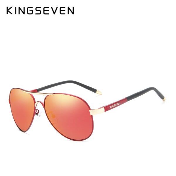 KINGSEVEN Polarized Sunglasses Men Brand Polaroid Lens Reflective Coating Driving Sunglasses Vintage Male Eyewear N7503 2