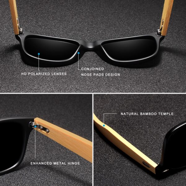 2018 New Bamboo Polarized Sunglasses Men Wooden Sun glasses Women Brand Designer Original Wood Glasses Oculos de sol masculino 4