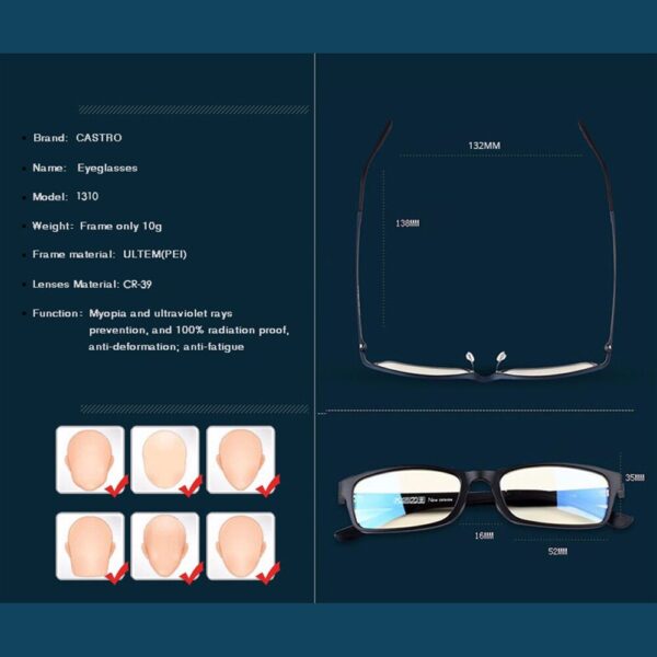 KATELUO 2020 Brand Anti Blue Light Glasses Men' Computer Goggles Transparent Lens Eyeglasses Frame for Women 1310 10
