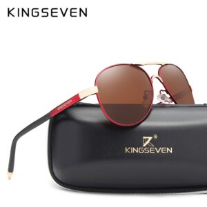KINGSEVEN Polarized Men Sunglasses,Brand Name, Reflective Coating