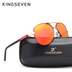 KINGSEVEN Fashion Men’s Polarized Sunglasses, Driving Shield