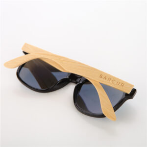 BARCUR Wood Sunglasses Spring Hinge Handmade Bamboo Sunglasses Unisex Wooden Polarized Sun glasses