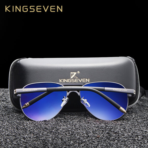 KINGSEVEN Polarized Sunglasses Men Brand Polaroid Lens Reflective Coating Driving Sunglasses Vintage Male Eyewear N7503 8