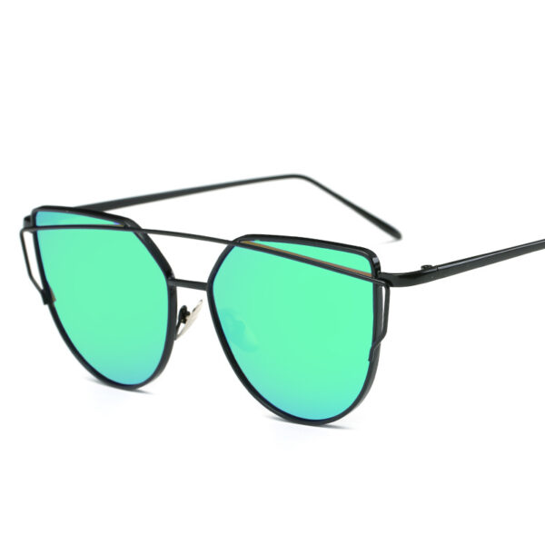 2019 new fashion ladies sunglasses classic retro brand design men's glasses UV400 metal oval large frame driving goggles 6