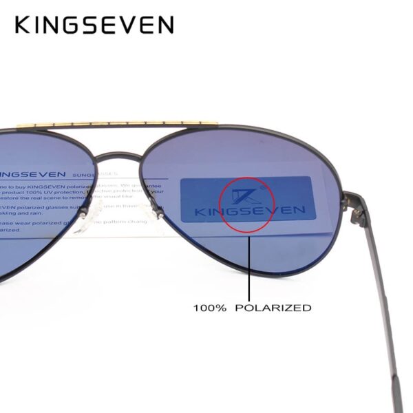 KINGSEVEN Men's NEW Fashion Sunglasses Polarized Mirror Lens Eyewear Accessories Driving Sun Glasses Shades UV400 6
