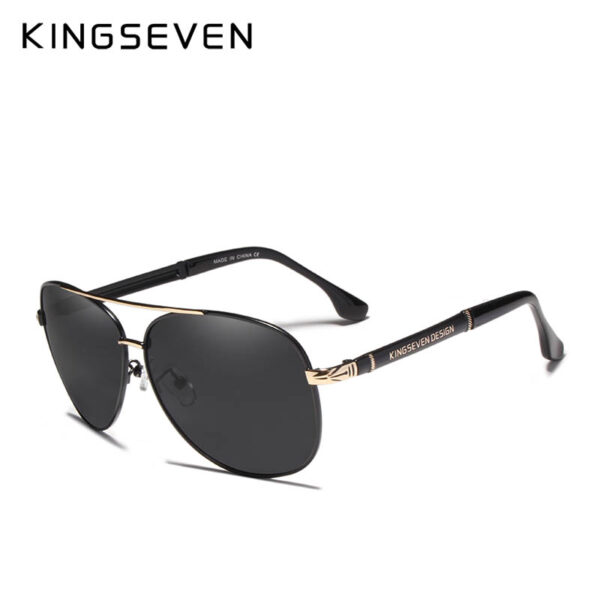 2019 Retro Quality Brand Original Sunglasses Men Polarized Lens Vintage Eyewear Accessories Gold Sun Glasses Oculos For Men 8