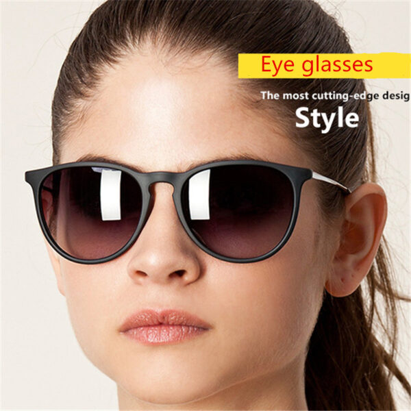 2019 new fashion ladies sunglasses men's oval driving retro metal frame men's glasses classic brand leopard UV400 sunglasses 4