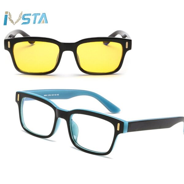 IVSTA without V logo Gaming Glasses Blue Light Blocking Glasses for Computer Polarized Sunglasses Men Women Square Rectangle 8