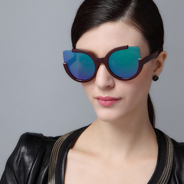 Samjune Luxury Cat Eye Sunglasses Women Brand Designer Vintage Fashion Driving Sun Glasses For Women Oculos De Sol Feminino 4