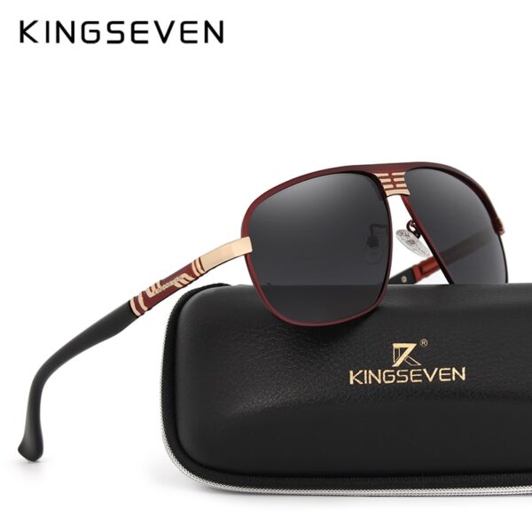 KINGSEVEN New Retro Unisex Aluminum Magnesium Mens Sunglasses Polarized Vintage Eyewear Accessories Sun Glasses For Men N706 2