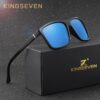 KINGSEVEN Brand Vintage Style Sunglasses Men UV400 Classic Male Square Glasses Driving Travel Eyewear Unisex Gafas Oculos S730