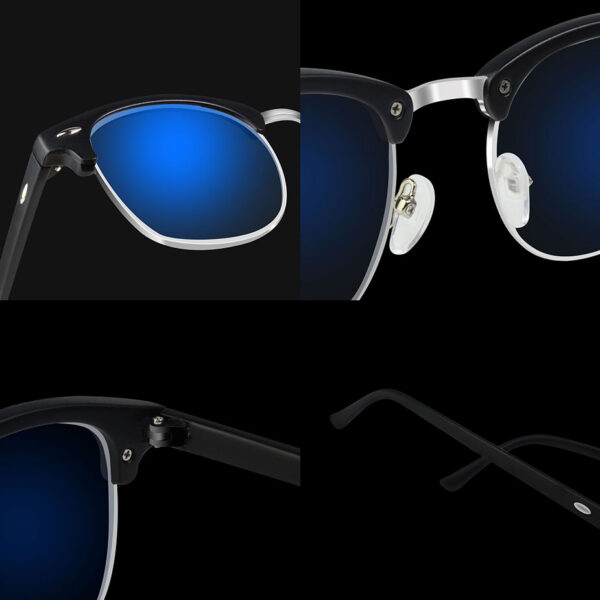 Computer Glasses Transparent For Women Men Spectacle Frame Anti Blue Ray Clear Fashion Eyeglasses Oversize Blue Light Blocking 6