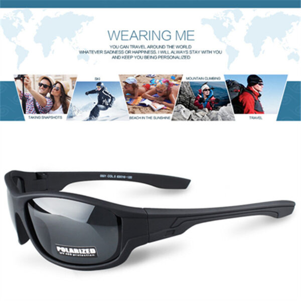 ASUOP new fashion men's polarized sunglasses classic brand design ladies square glasses UV400 black driving sunglasses 6