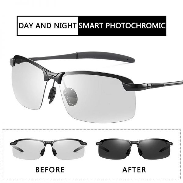 Color Changing Sunglasses Men Polarized Chameleon Glasses Men Driving Sunglasses Day And Night Vision Driver Goggles uv400 2