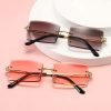 2020 Retro Sunglasses Women Brand Designer Fashion Rimless Gradient Sun Glasses Shades Cutting Lens Ladies Frameless Eyeglasses